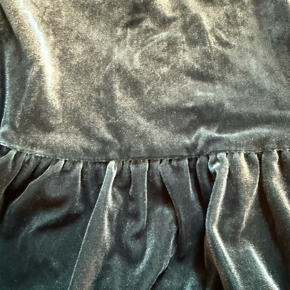The Children's Place Green Velvet Dress with Bow Headband - Picture 2 of 4